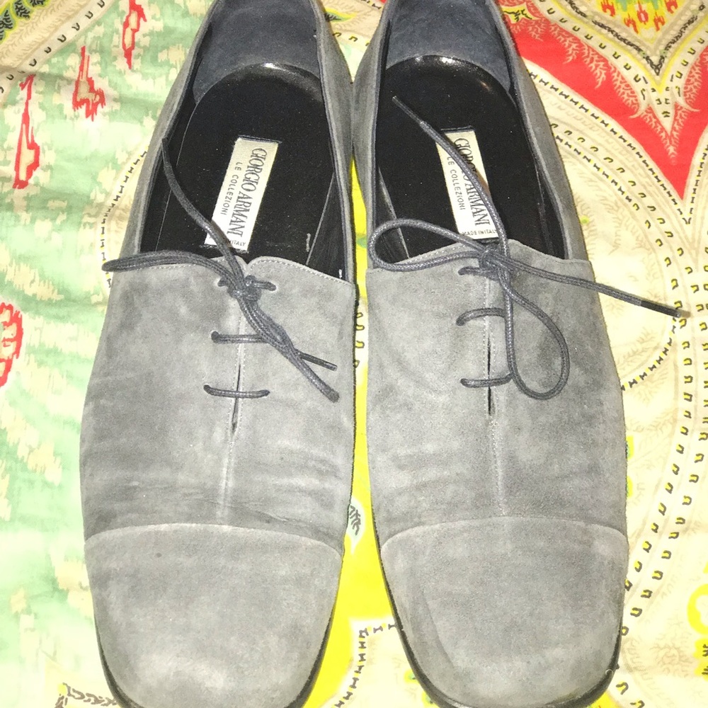 Giorgio armani leather suede shoes